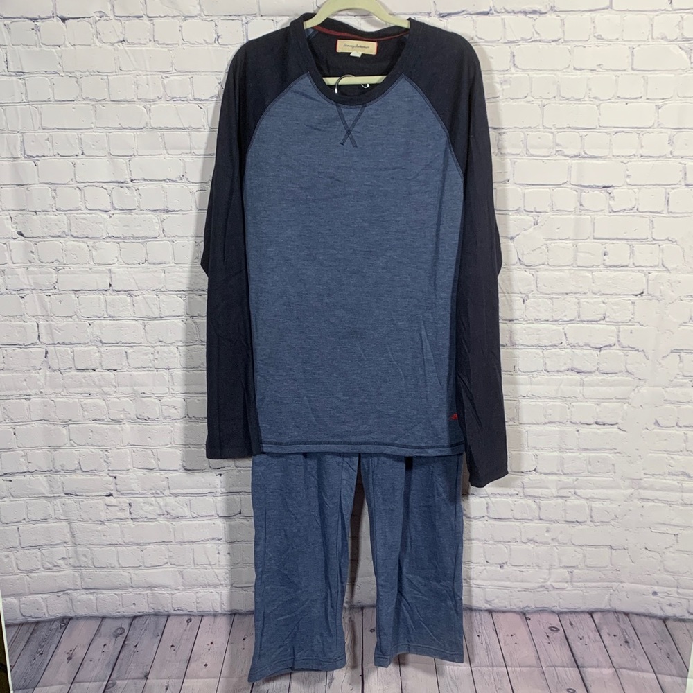Tommy Bahama Mens Pajama Loungewear Set Blue Size XXL Casual Long Sleeve  Preppy